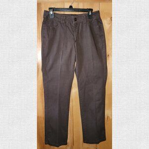 Lee Women’s Classic Fit Straight Leg Brown Trousers Size 8 Short